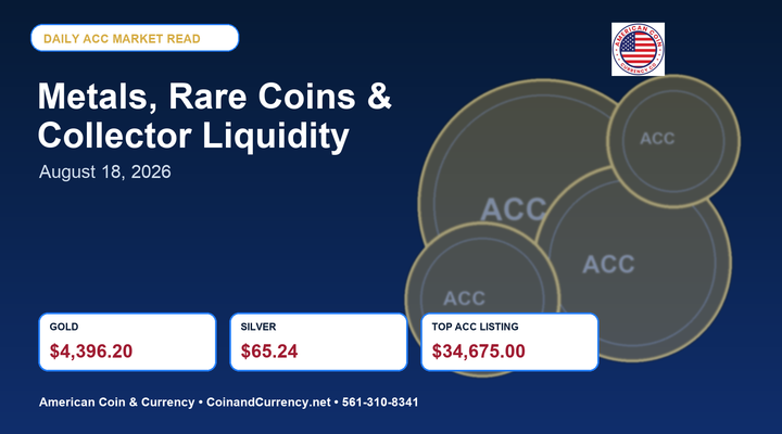 Daily Metals & Numismatic Market Read: August 18, 2026