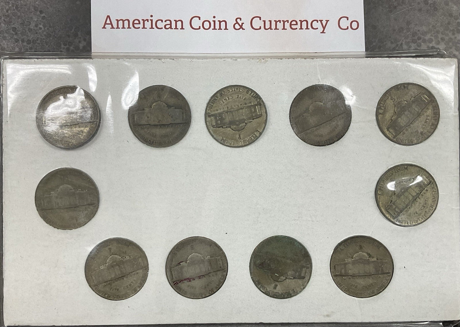 Complete Set Of U.S. War Nickels