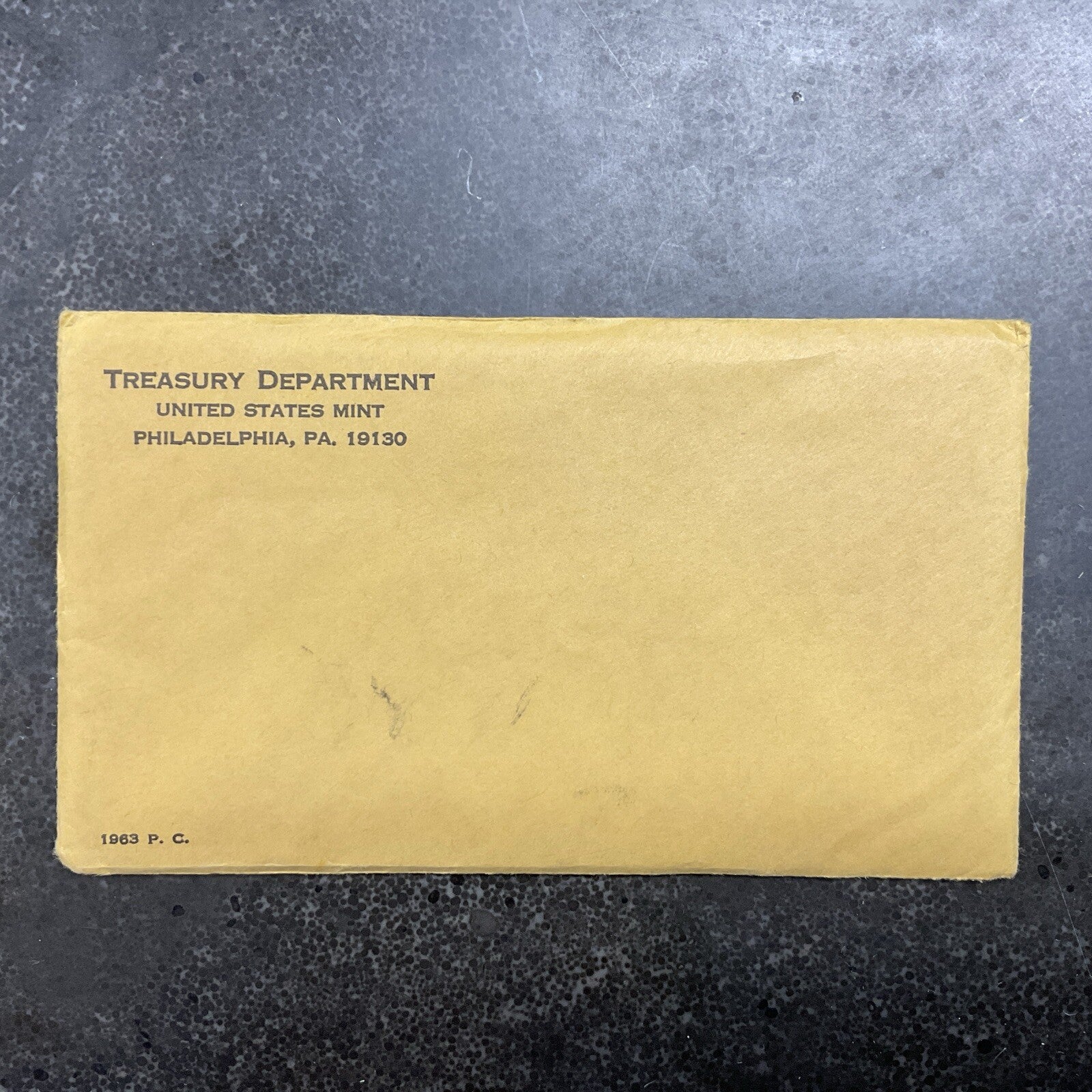 1963 Proof Set US Mint Original Envelope COA Silver Coin Lot MQ