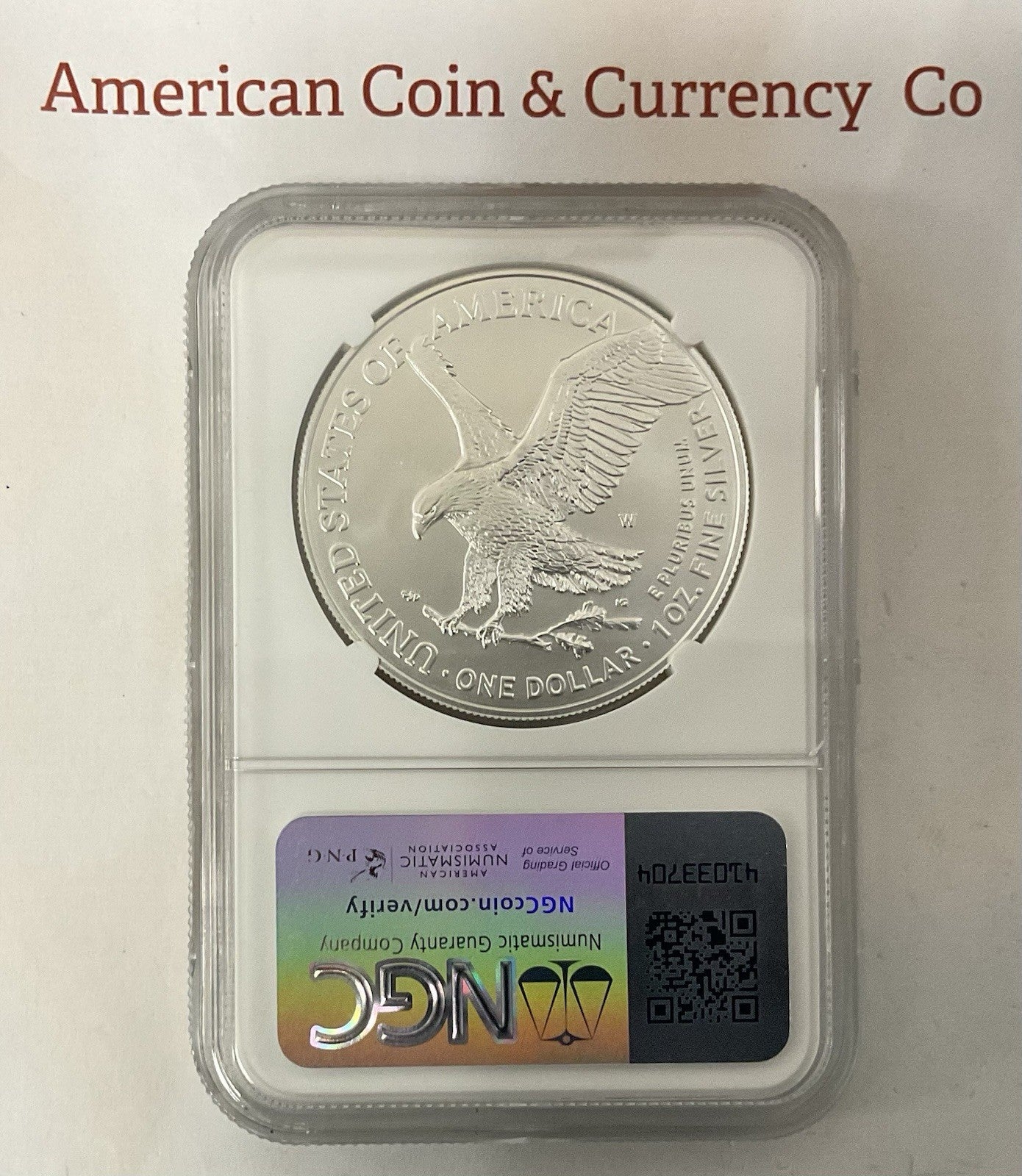 2025-W Burnished Silver Eagle NGC MS-70 Advanced Release Gaudioso Signed