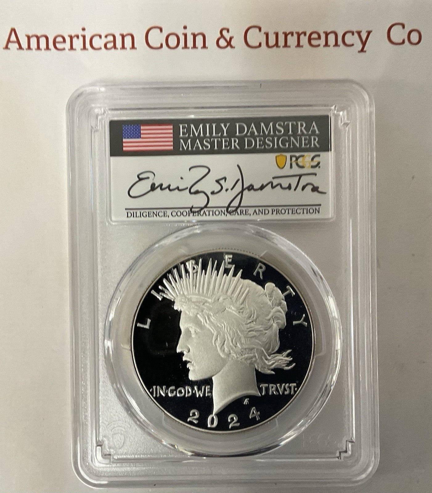 2024-S Morgan & Peace Dollar Set PCGS PR70DCAM Advanced Release