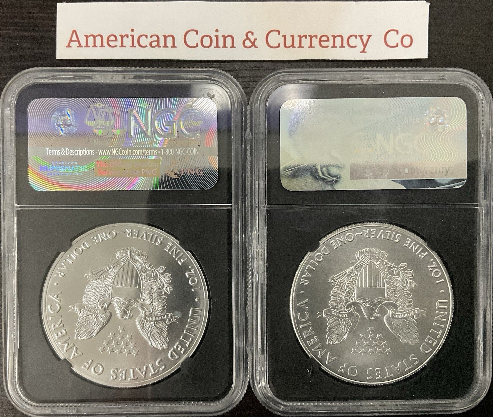 2016(P) & 2017(P) American Silver Eagle “Struck In Philly" NGC MS-69 Mercanti 