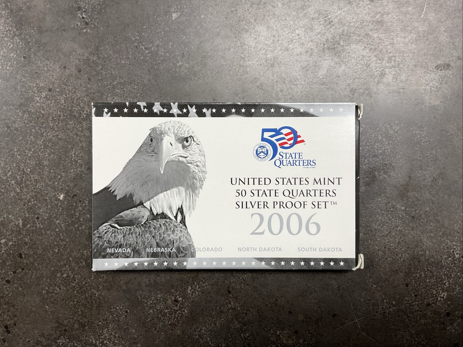 2006 United States Mint 50 State Quarters Silver Proof Set with Box and COA
