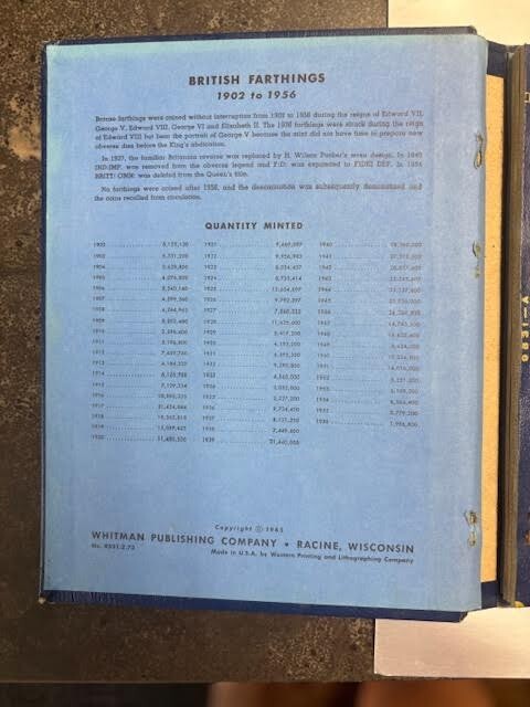 British Farthings 1902-1956