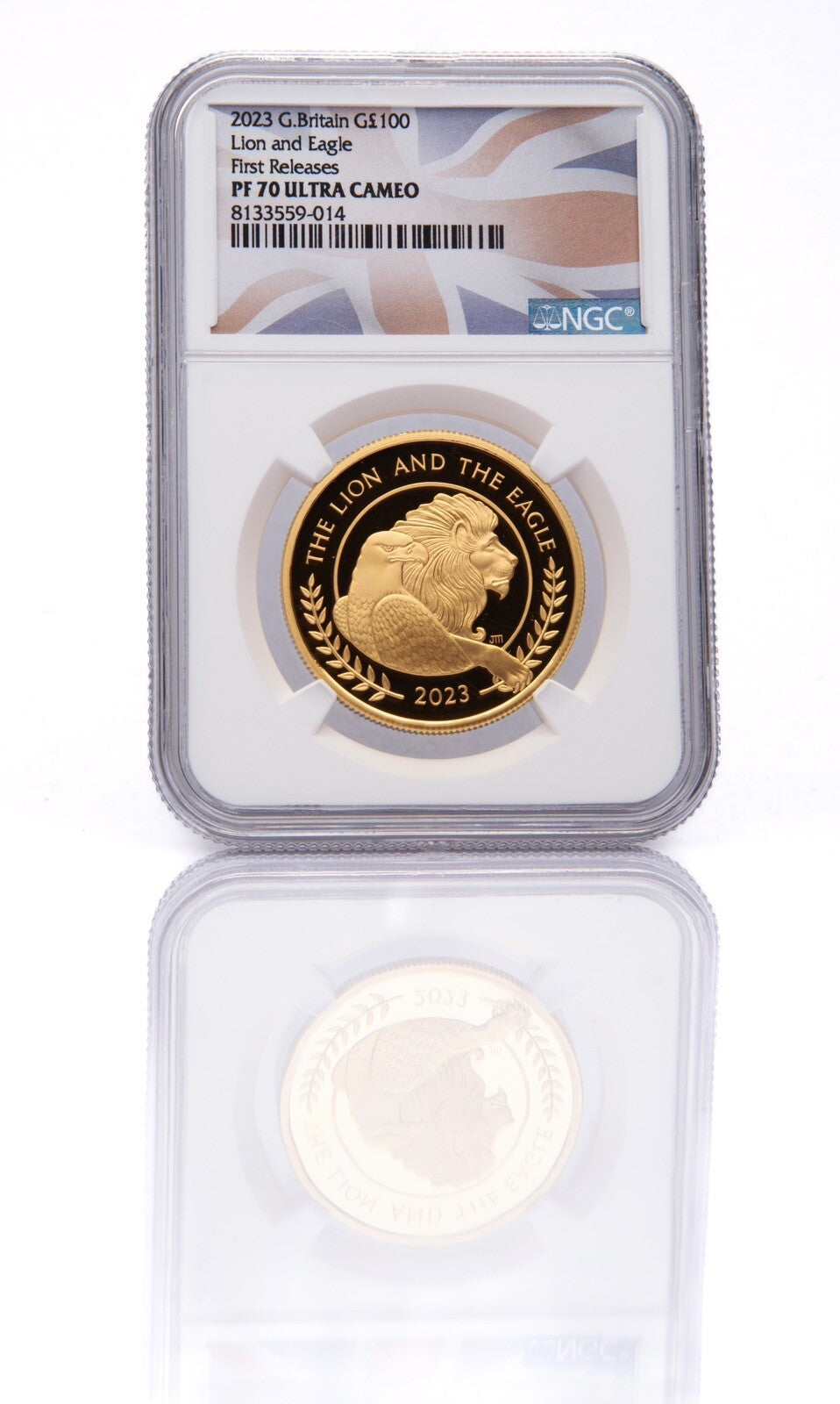 2023 100 Pound Great Britain Gold Lion & Eagle NGC PF 70 Ultra Cameo FR