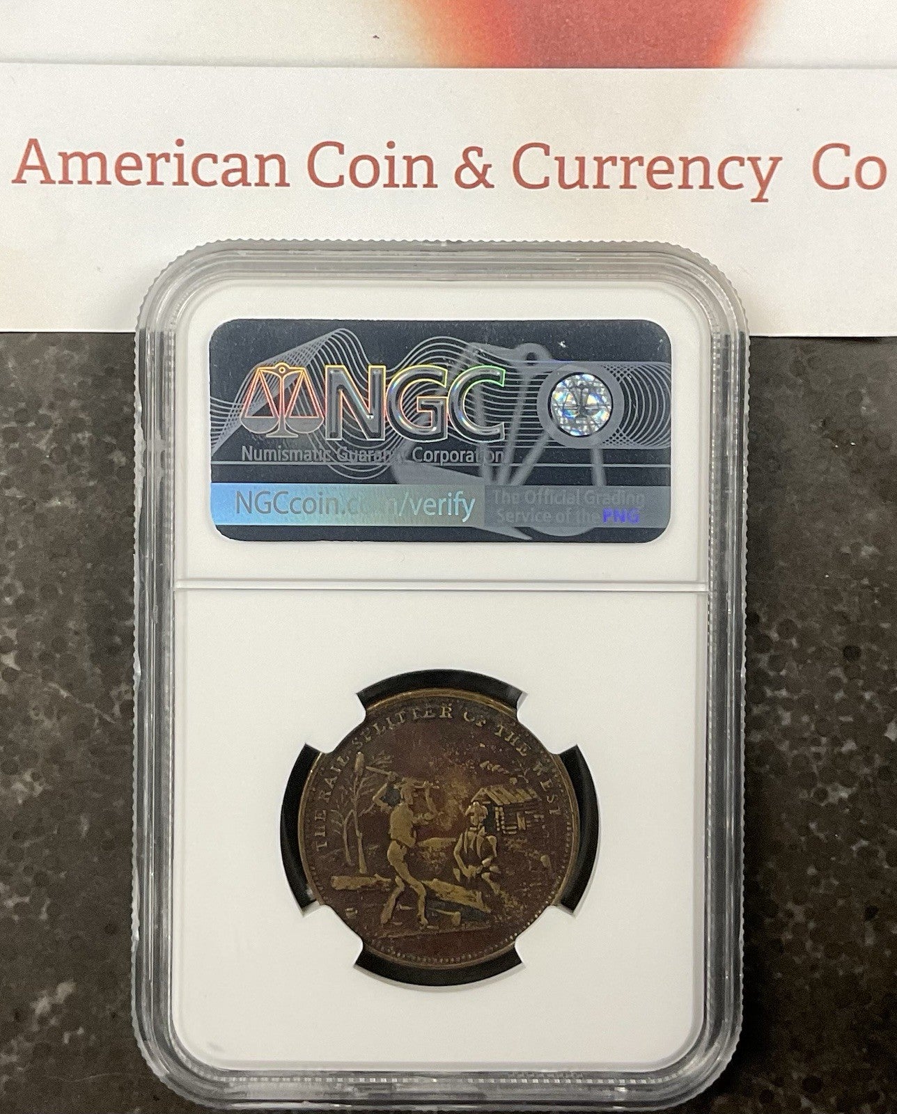 1860 Abraham Lincoln Campaign Token NGC VF Details