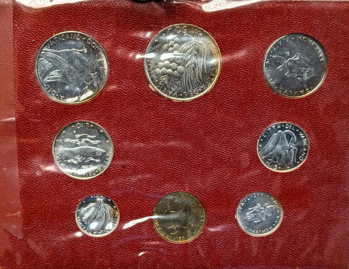 Vatican City Pontiff Paul VI Anno XIV Mint Set MCMLXXVI 1976 UNC