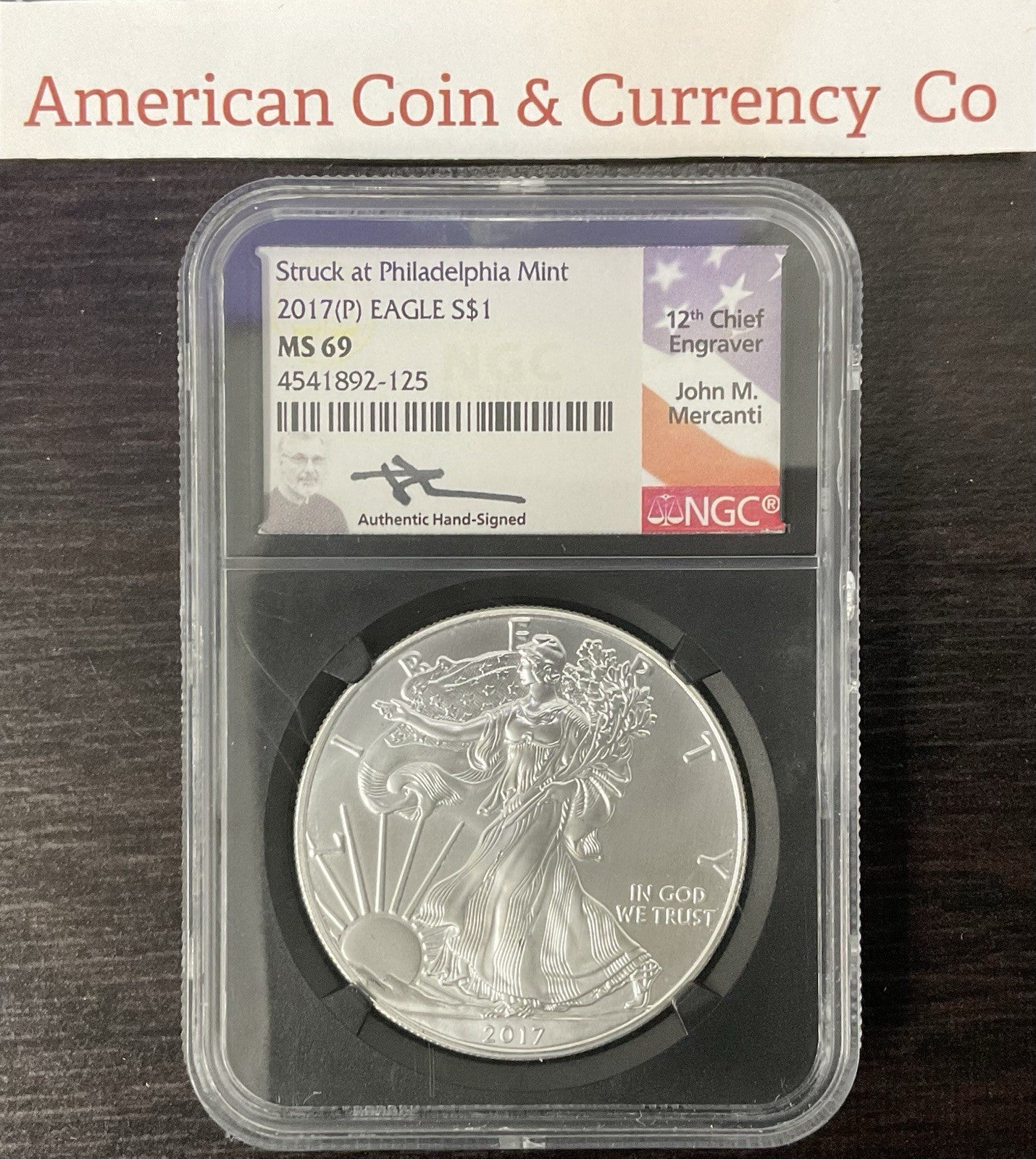 2016(P) & 2017(P) American Silver Eagle “Struck In Philly" NGC MS-69 Mercanti 