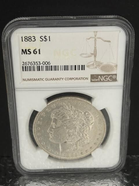 1883 MORGAN NGC MS 61