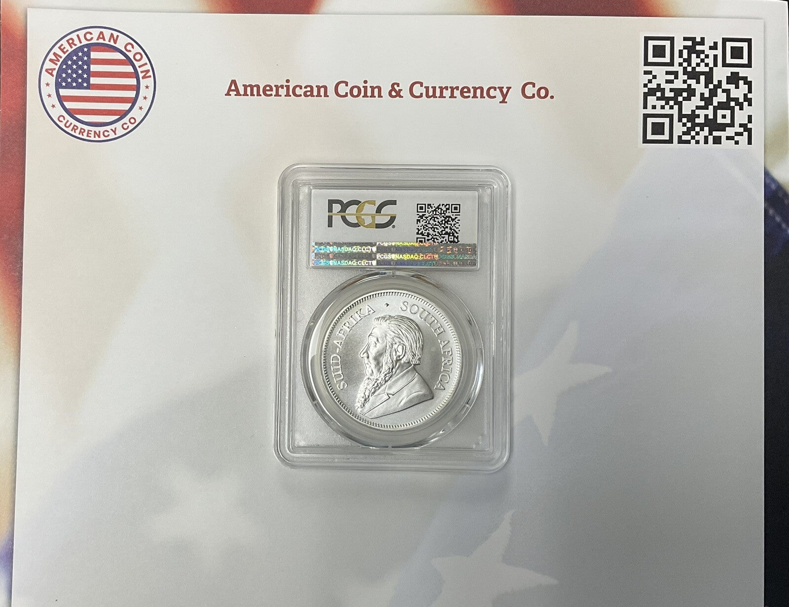 2019 PCGS MS70 South African Krugerrand Silver First Strike