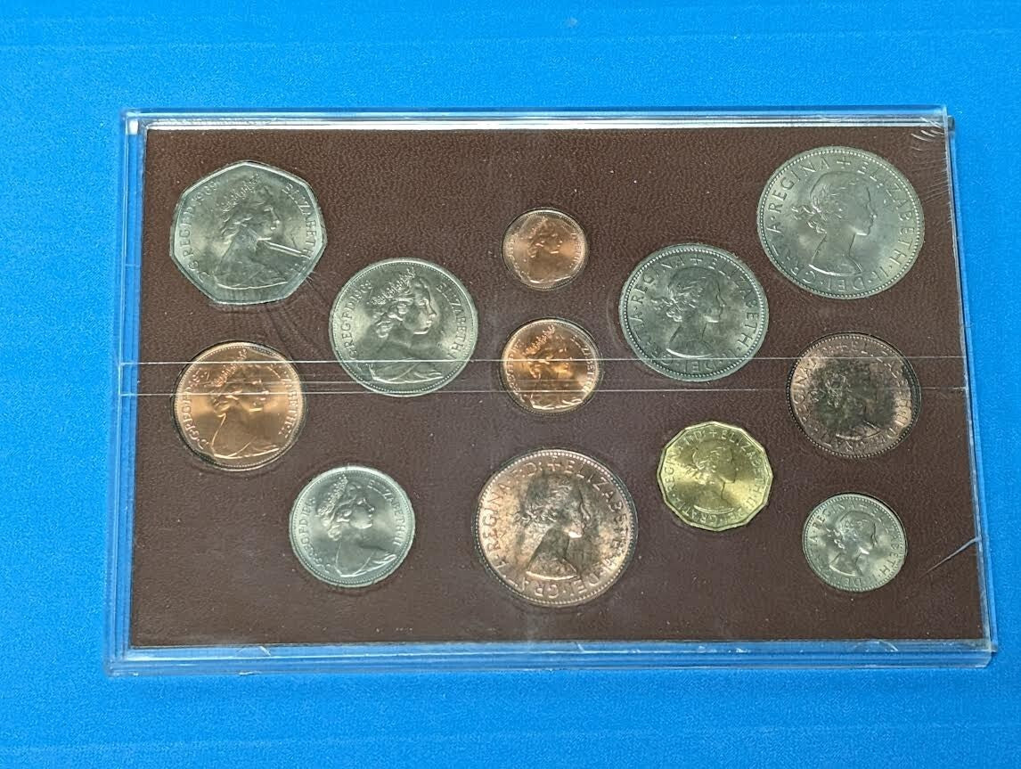 Great Britain, Complete Decimal Issue & the Last L.S.D. Issue Set of 12 Coins.