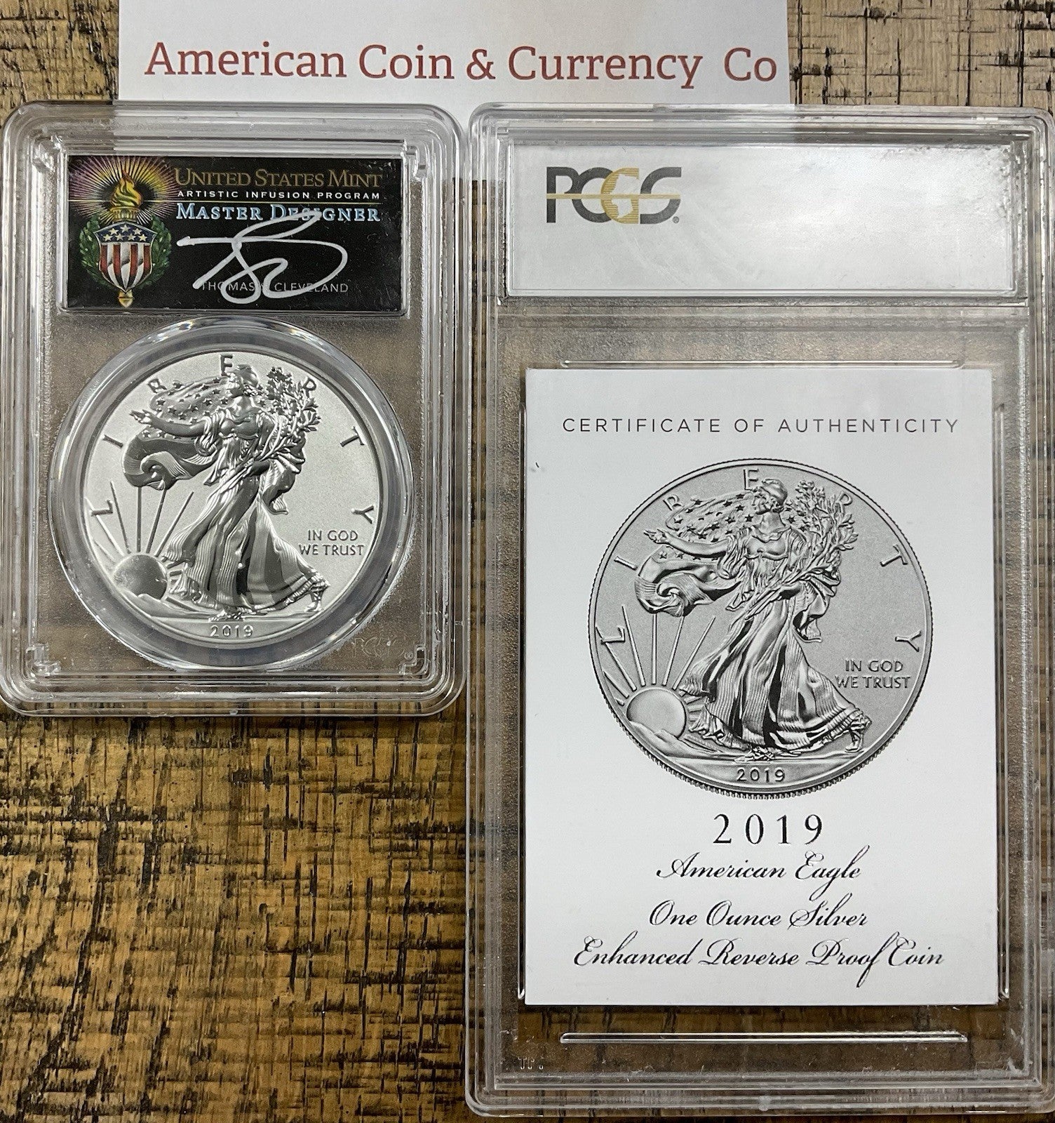 2019-S Enhanced Reverse Proof PCGS PR70 FDI COA 00409 Cleveland Signed