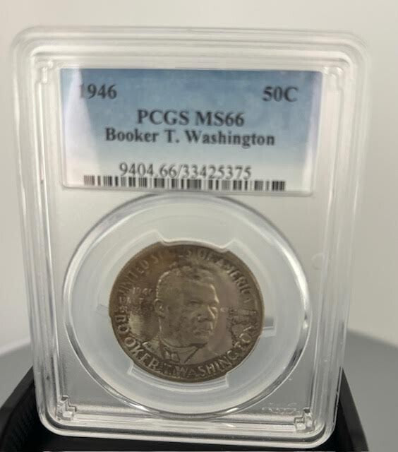 1946 PCGS MS 66 Signed Booker T. Washington 50 C