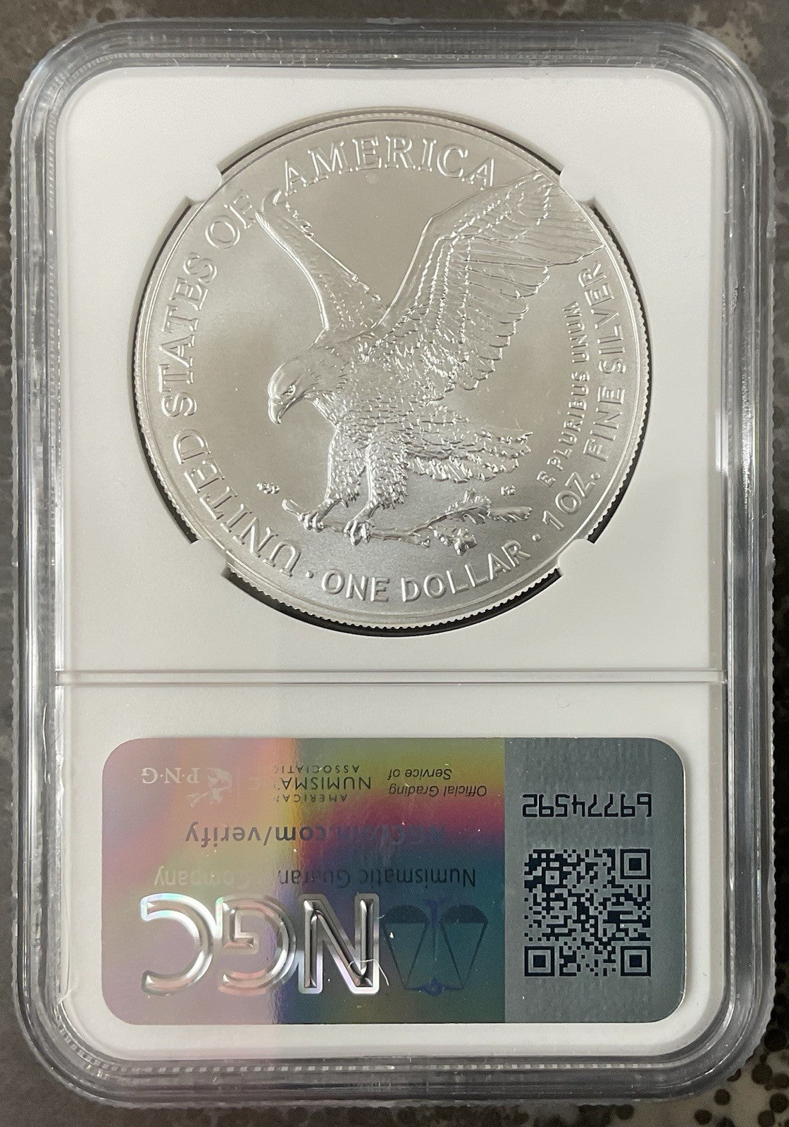 2025 American Silver Eagle NGC MS-70 FDI Gaudioso Signed