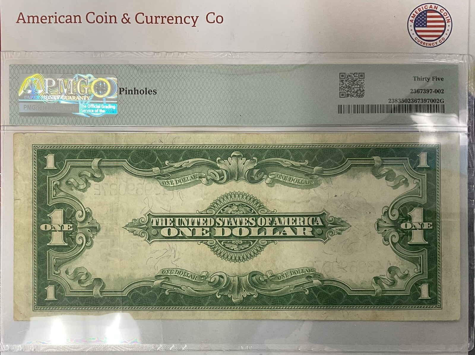 $1 1923 Silver Certificate Fr#238 PMG 35