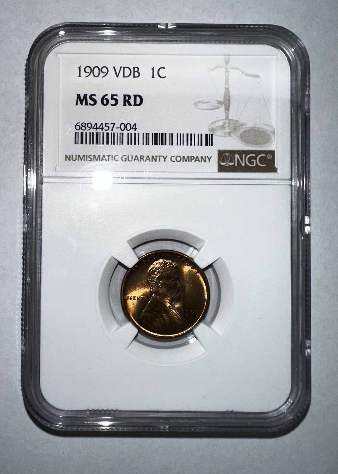 1909 VDB 1C MS65 RD
