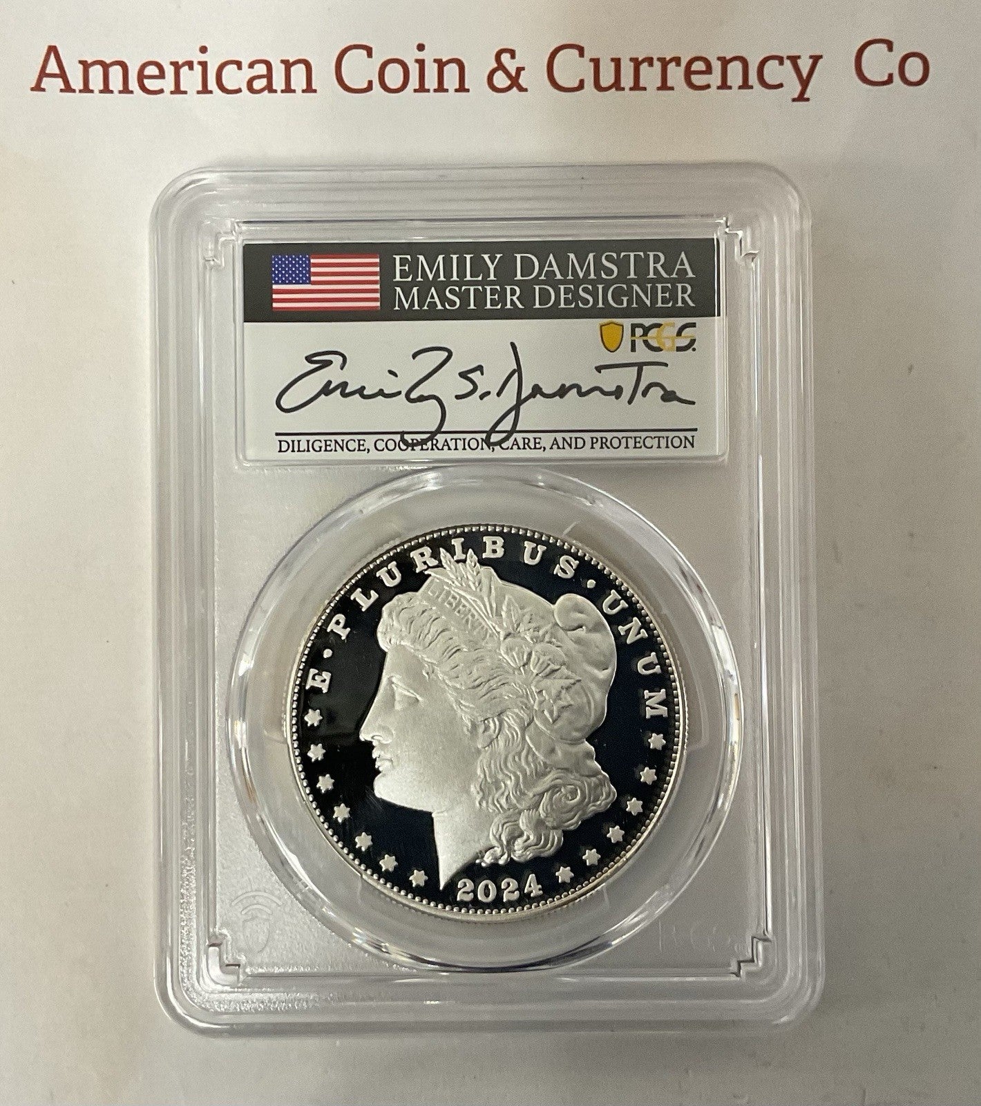 2024-S Morgan & Peace Dollar Set PCGS PR70DCAM Advanced Release