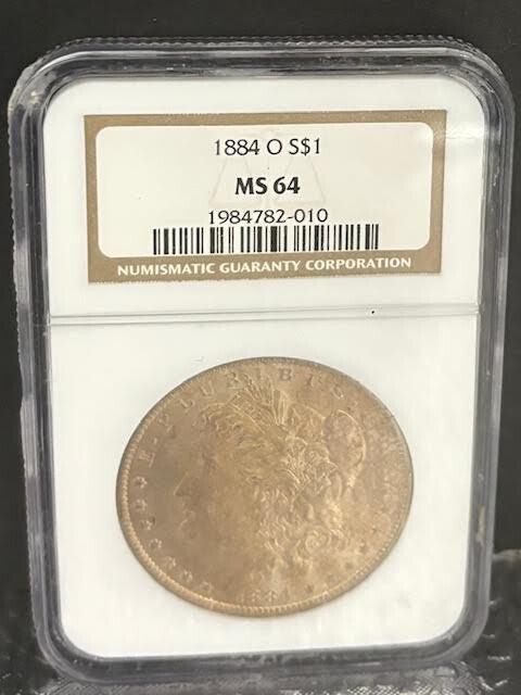 1884 O Morgan Silver Dollar NGC MS-64