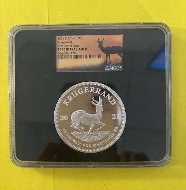 2021 S. Africa S2KR Krugerrand FDOI NGC PF70 Ultra Cameo