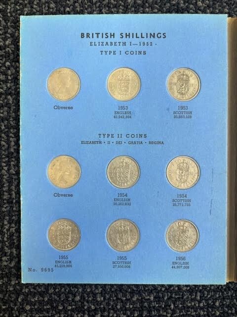 Great Britain Shillings Collection 1953 to Date