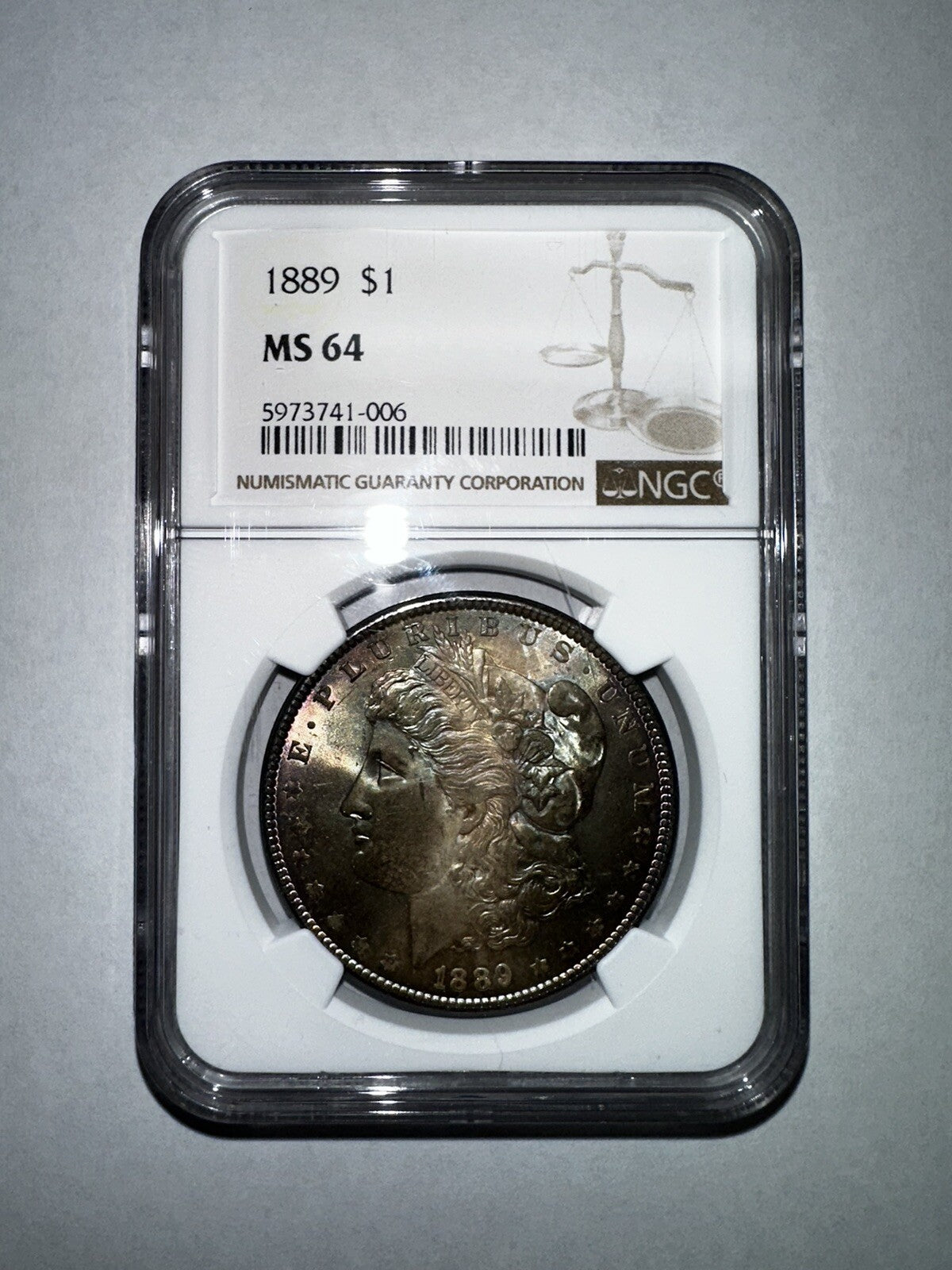 1889 $1 MORGAN DOLLAR - NGC MS-64