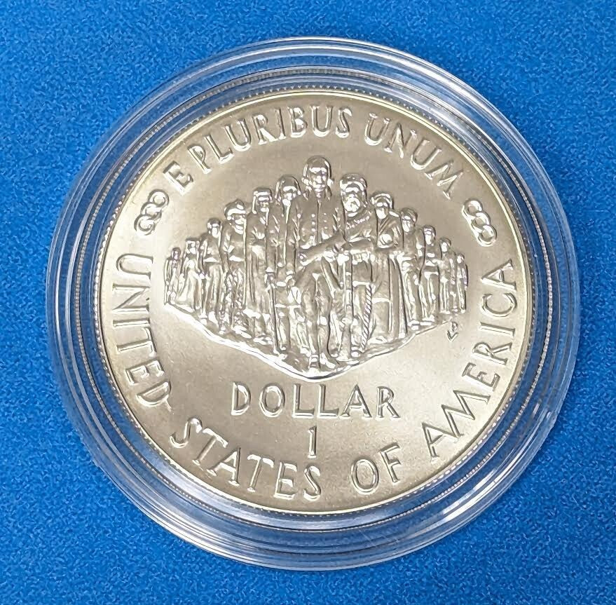 1987 Silver Dollar in Box with COA