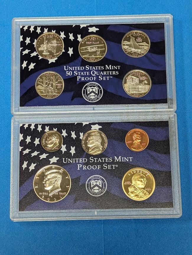 2001 UNITED STATES MINT 50 STATE QUARTERS PROOF SET