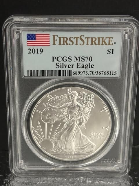 2019 American Silver Eagle PCGS MS-70