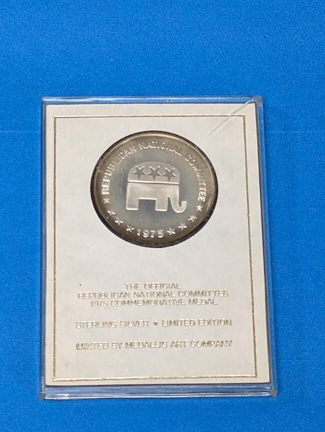 The Official 1975 RNC Commemorative Silver Medal for Gerald Ford's Campaign