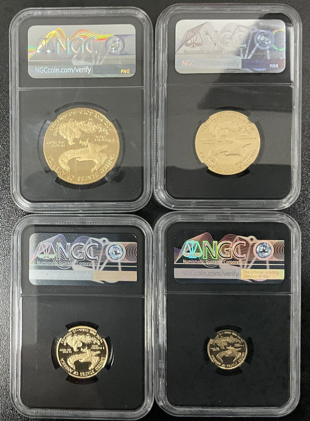 2018-W American Gold Eagle Set NGC PF70 Ultra Cameo FDI Mercanti Signed