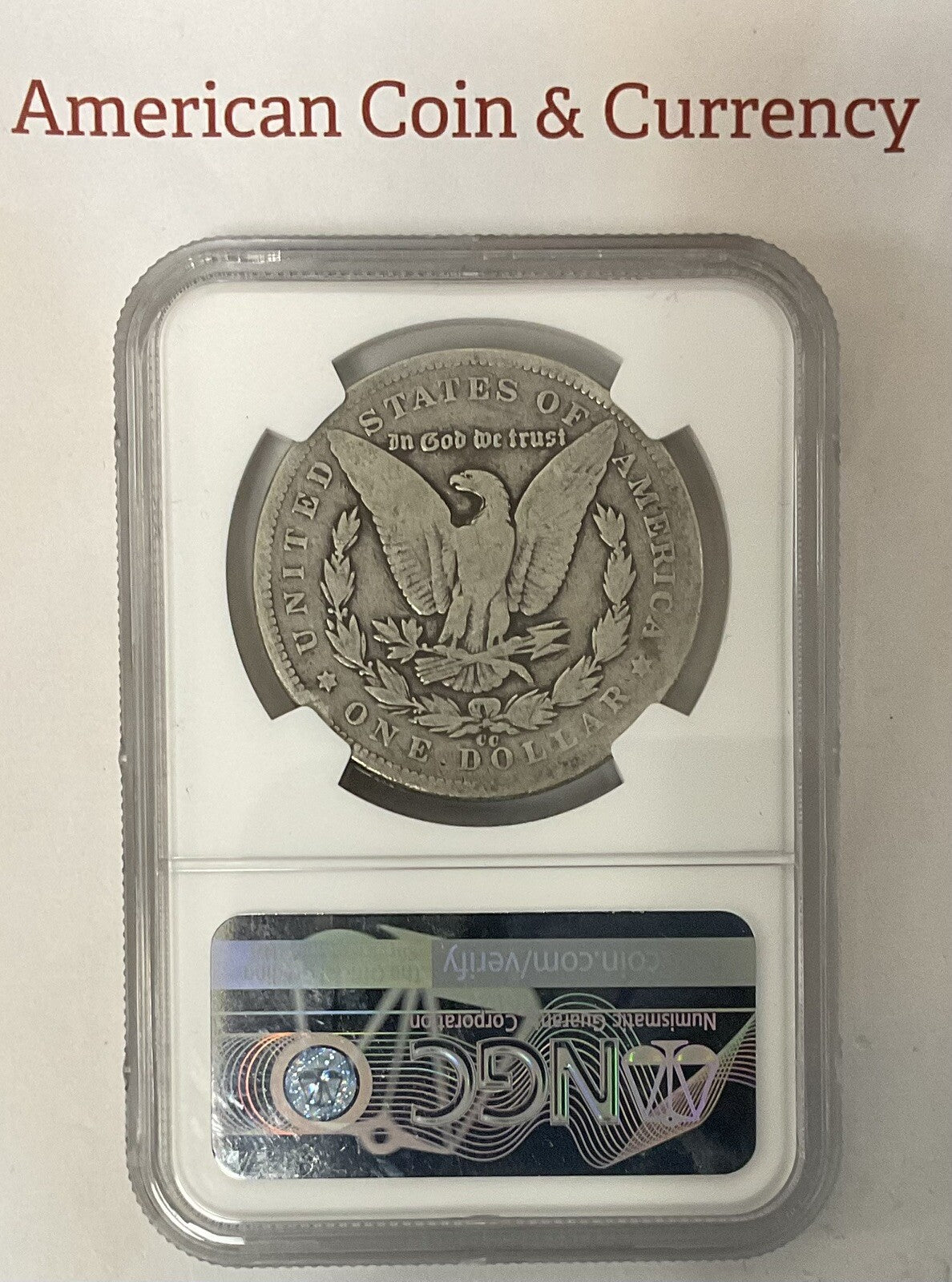 1893-CC Morgan Silver Dollar NGC Good Details (Rim Damage)