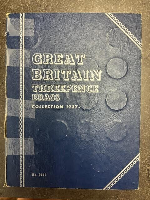 Great Britain Threepence Brass Collection 1937-
