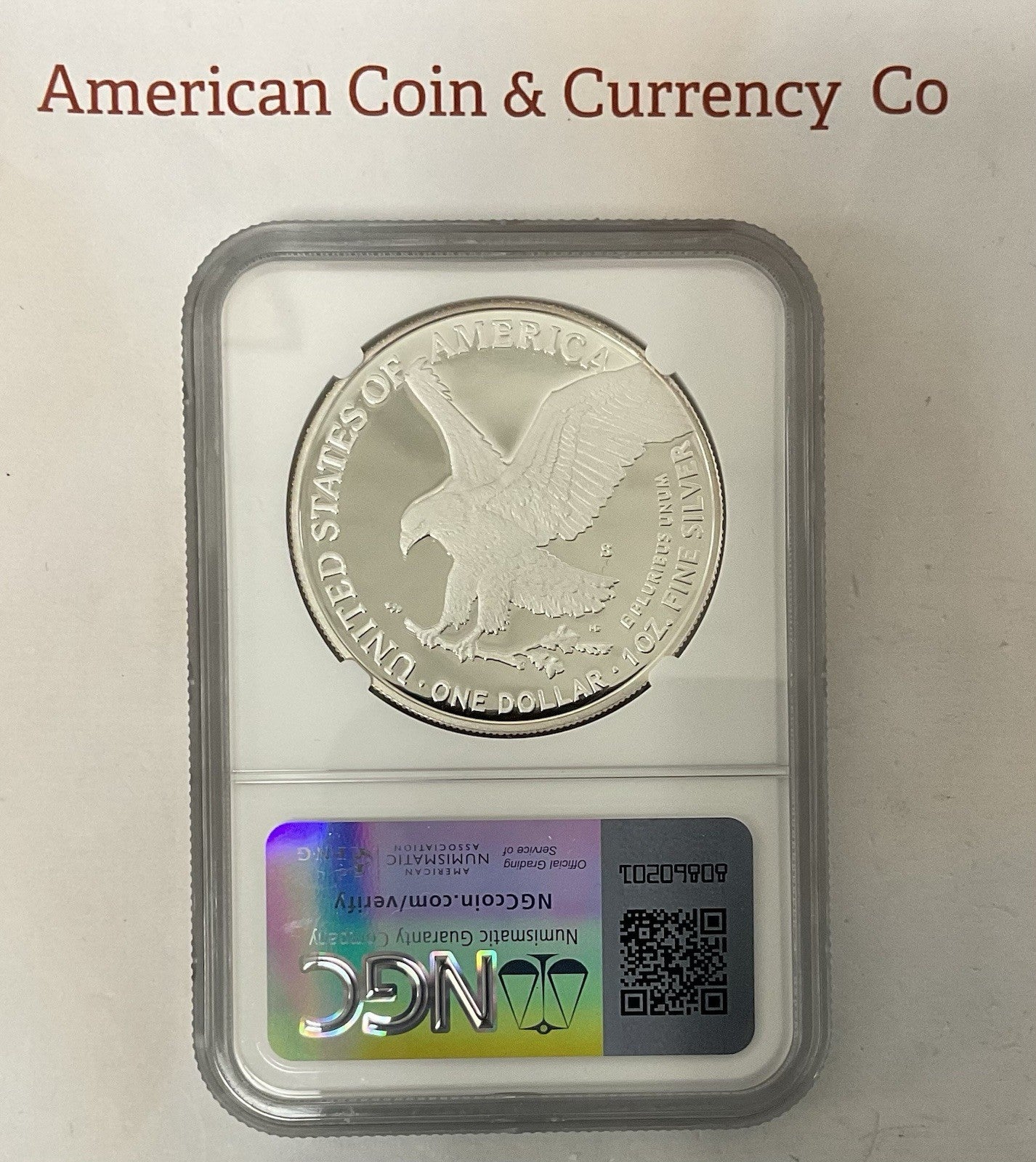 2023-S Proof Silver Eagle NGC PF70 UC Advanced Release Gaudioso Signed