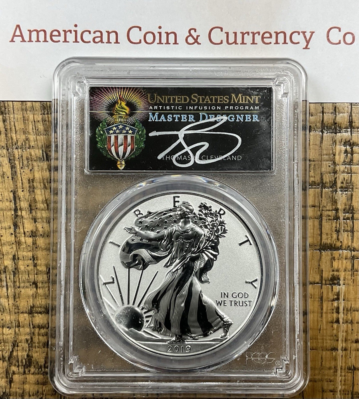 2019-S Enhanced Reverse Proof PCGS PR70 FDI COA 00409 Cleveland Signed