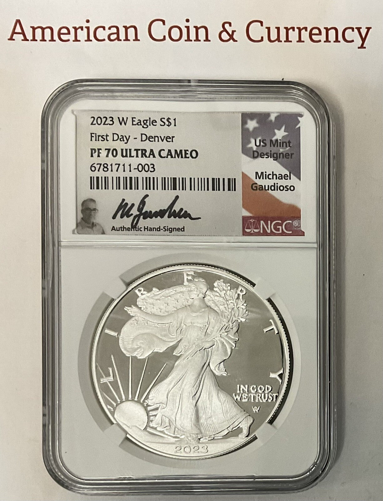 2023-W Silver Eagle Location Set Denver, ANA, DC, Philly NGC PF70 UCAM FDI