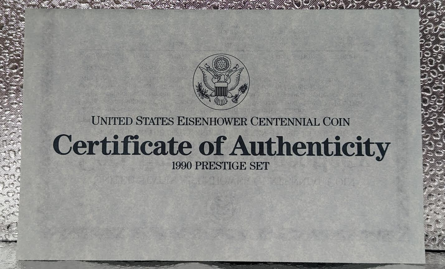 1990 S Prestige Proof Set Eisenhower 90% Silver Dollar US (6 Coin Set)