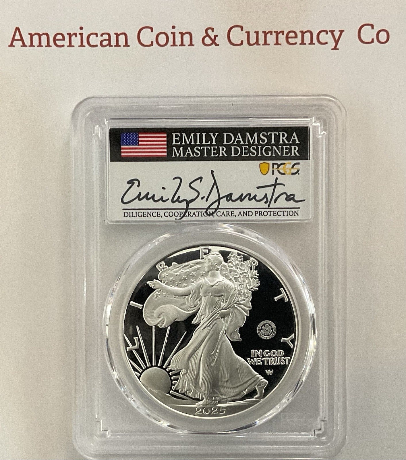 2025 American Silver Eagle Privy Set.  Eagle, Laser, Navy, Army, Marines Privy