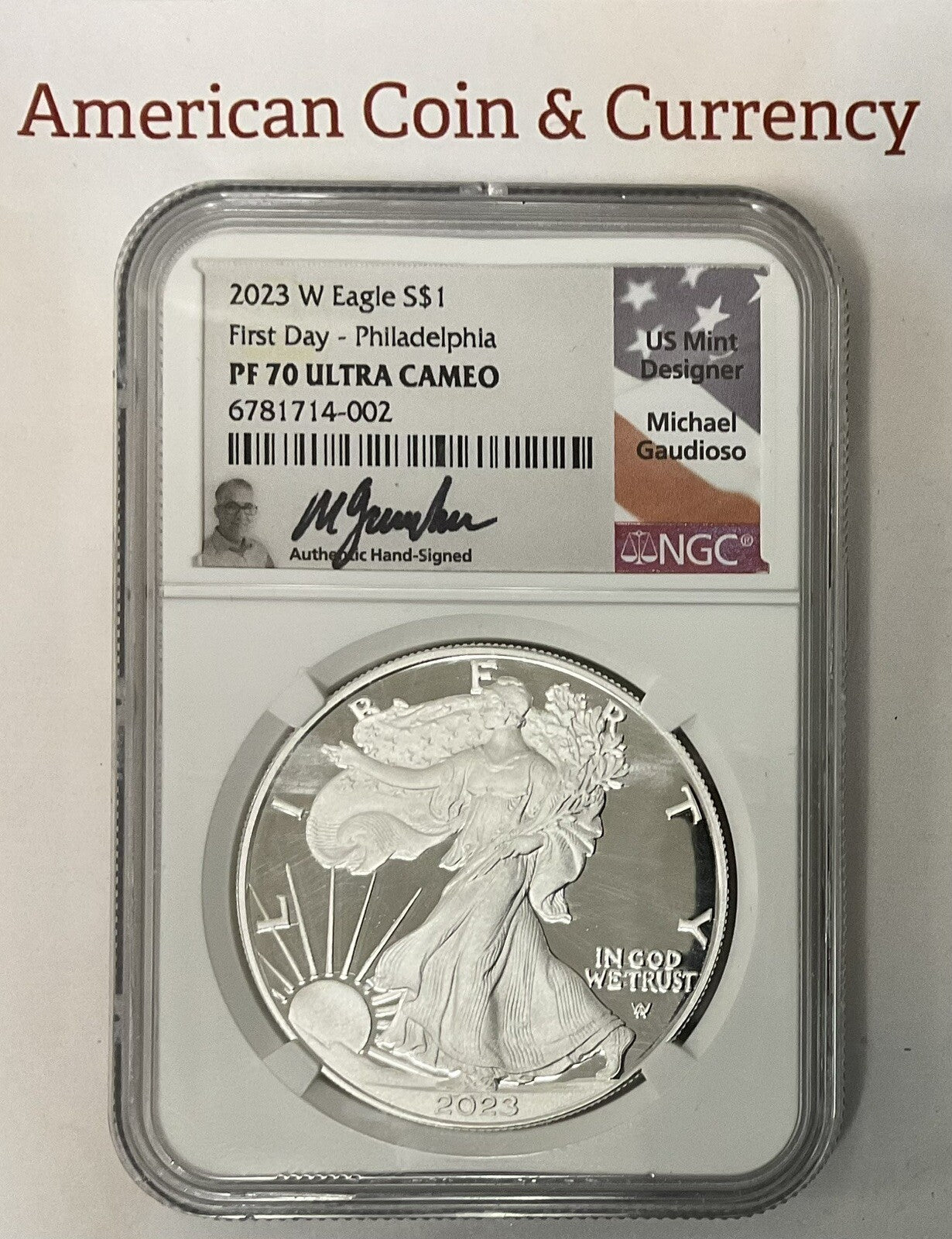 2023-W Silver Eagle Location Set Denver, ANA, DC, Philly NGC PF70 UCAM FDI