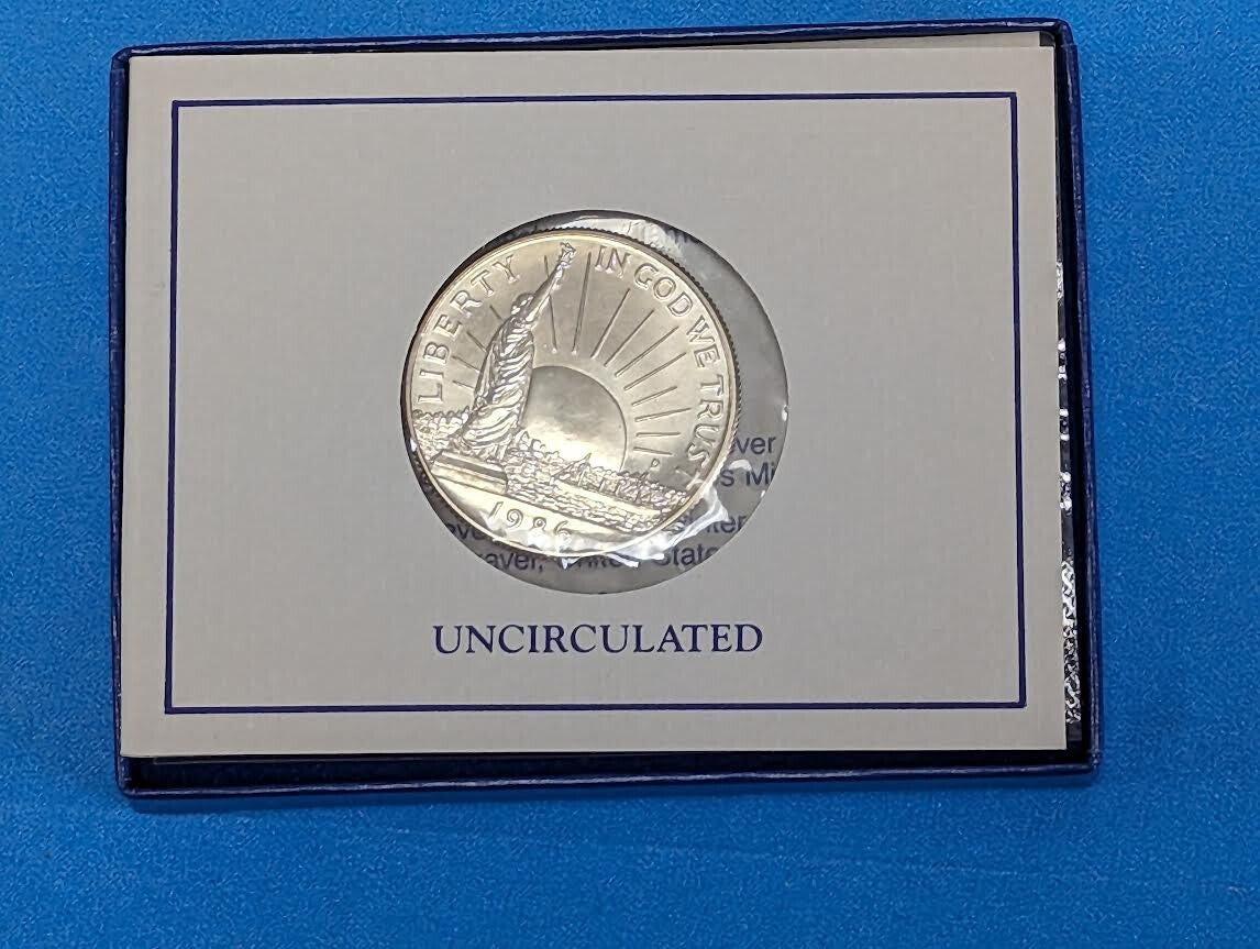 1986 US Statue of Liberty Uncirculated Half Dollar Commemorative Coin
