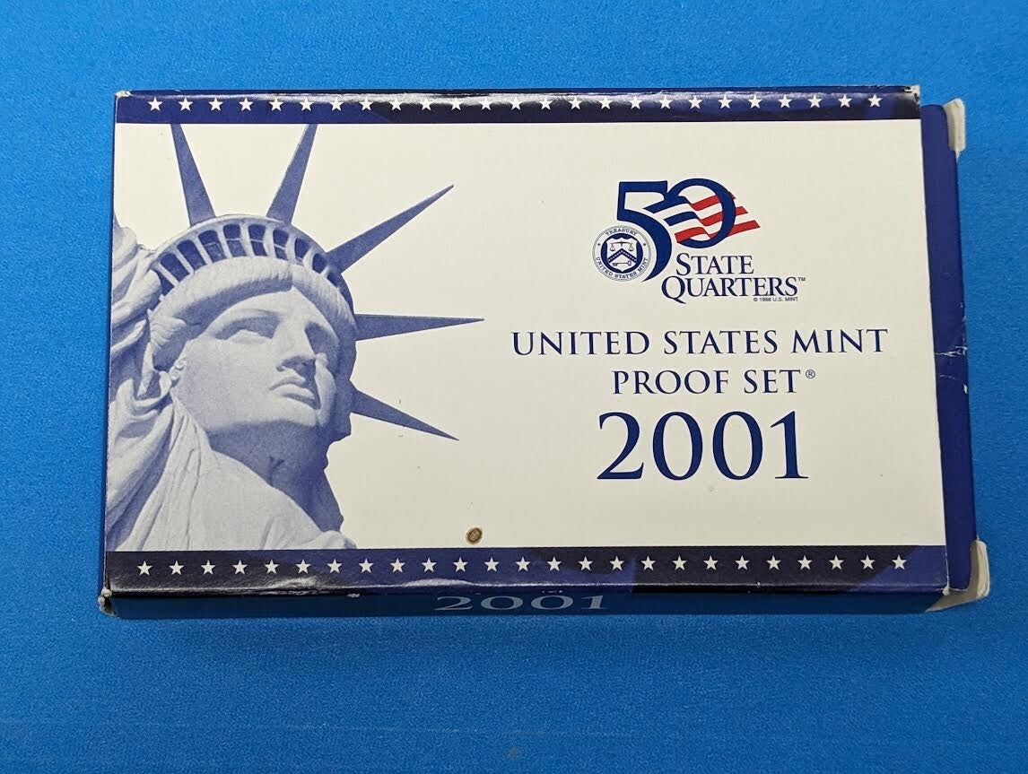 2001 UNITED STATES MINT 50 STATE QUARTERS PROOF SET