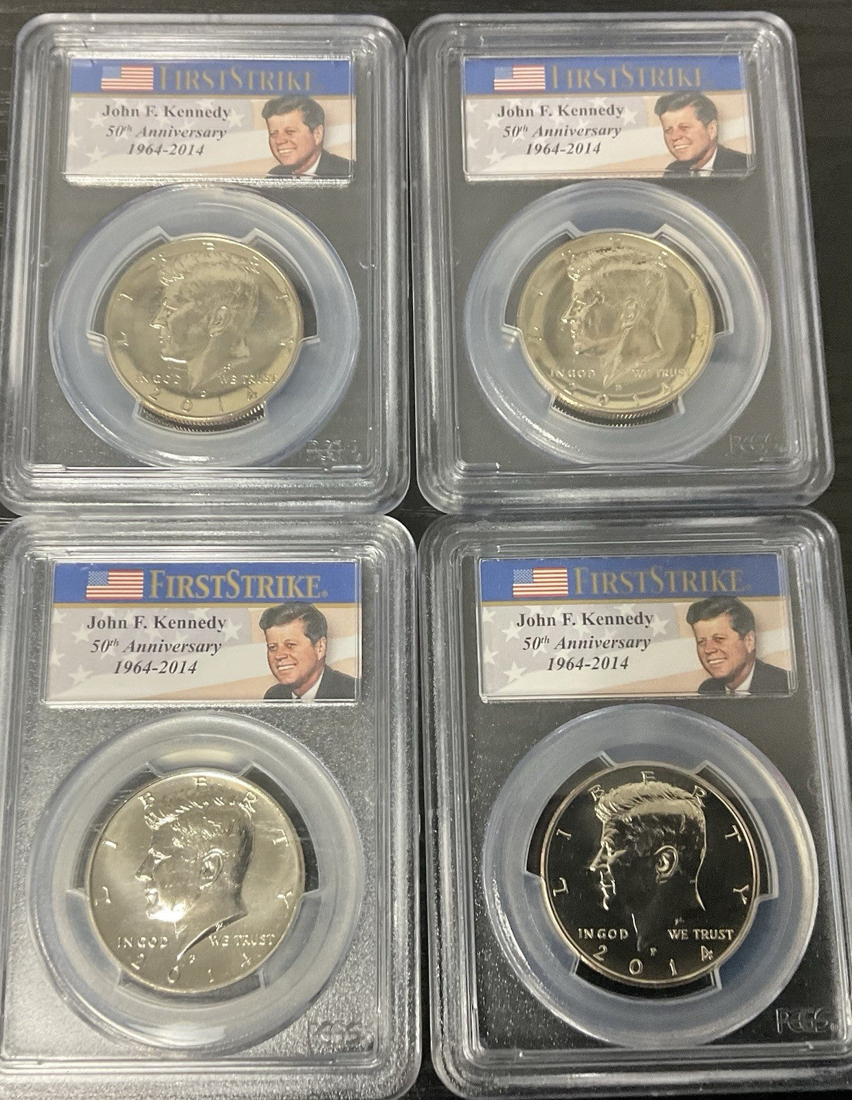 2014 D & S Kennedy UNC Set PCGS SP67