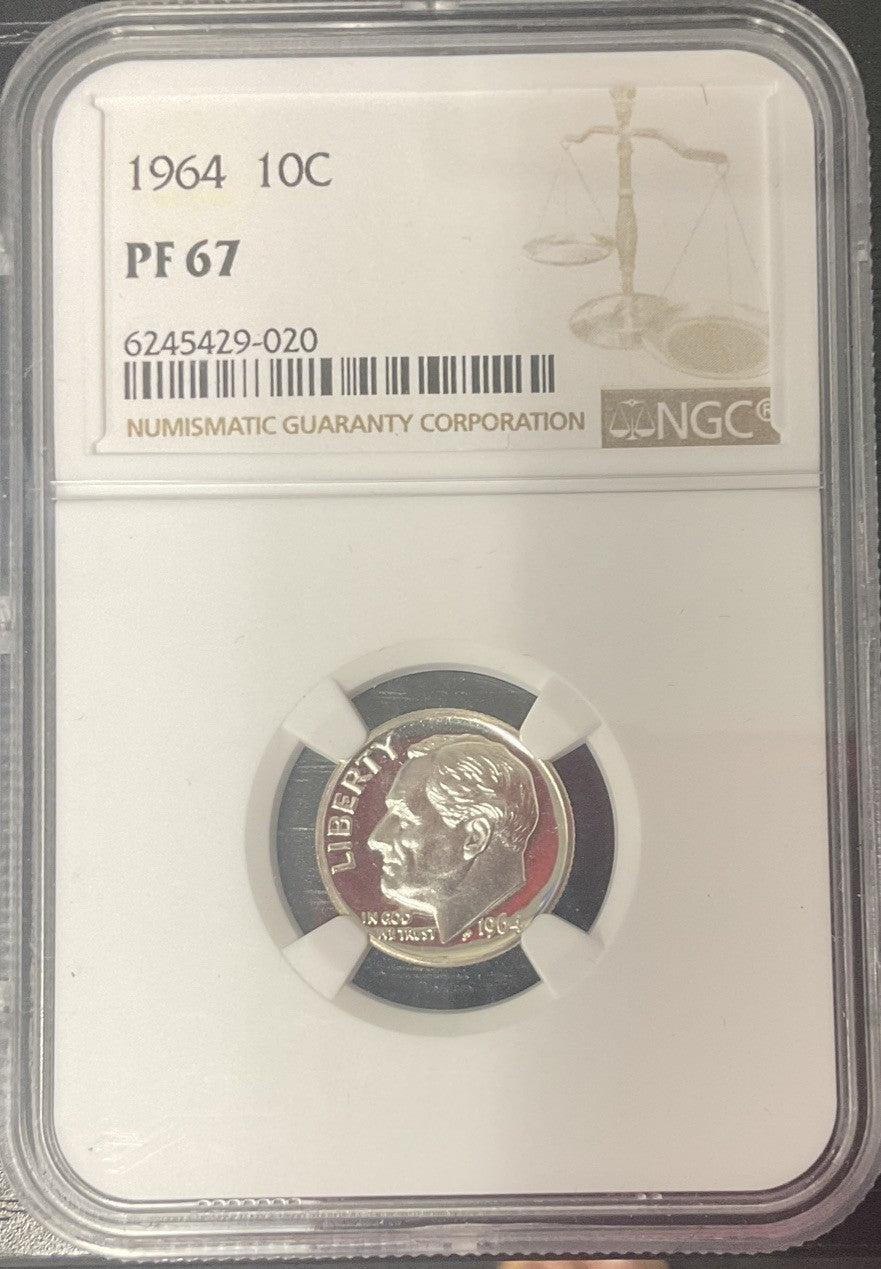 1964 10C PF 67