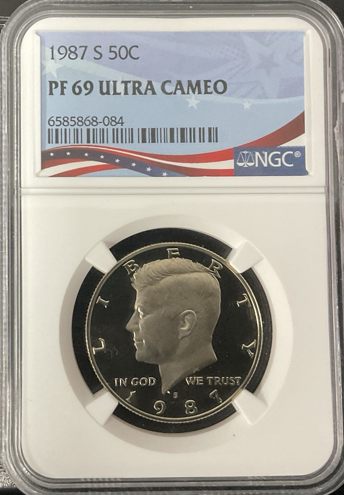 1987 S 50C NGC 69 Ultra Cameo