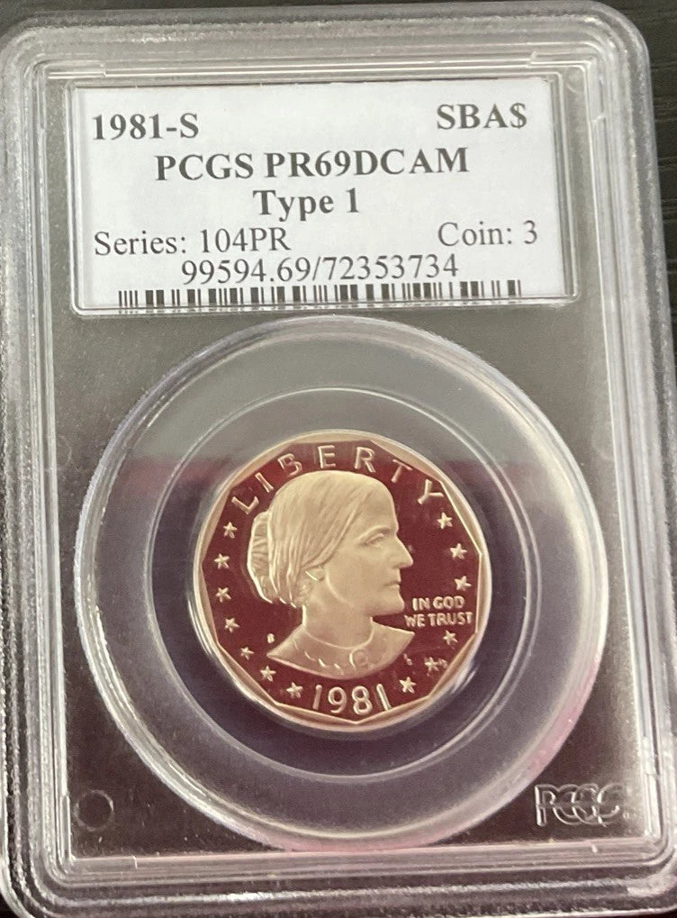 1981-S SBA$ PCGS PR69DCAM Type 1