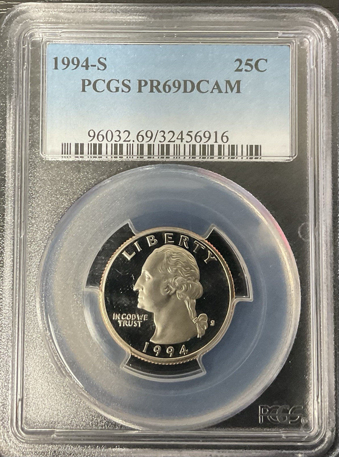 1994 -S 25 C PCGS 69 DCAM
