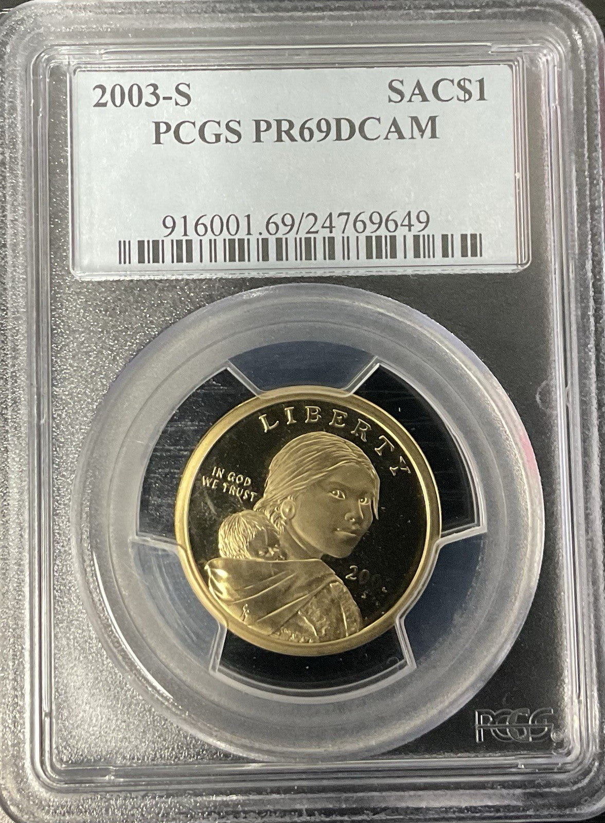 2003-S SAC $1 PCGS 69 DCAM