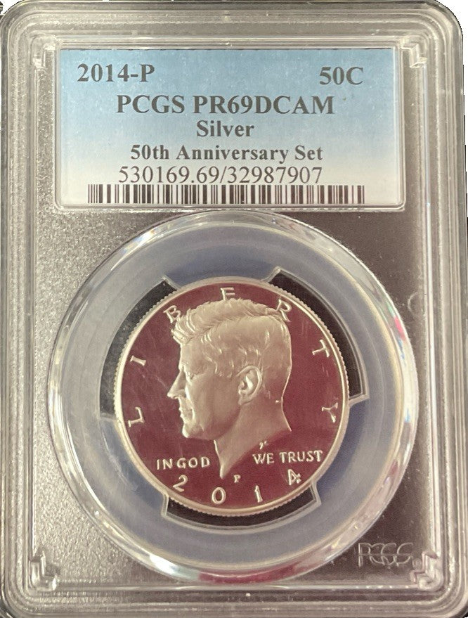 2014-P 50 C PCGS PR69 DCAM SILVER 50th Anniversary Set