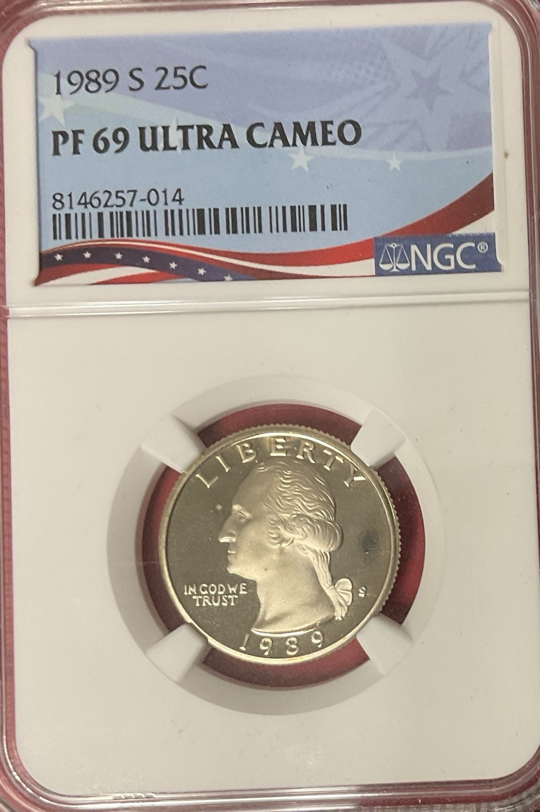 1989 S 25 C NGC 69 Ultra Cameo
