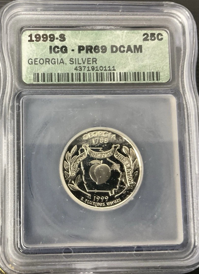 1999-S 25C ICG PR69 DCAM