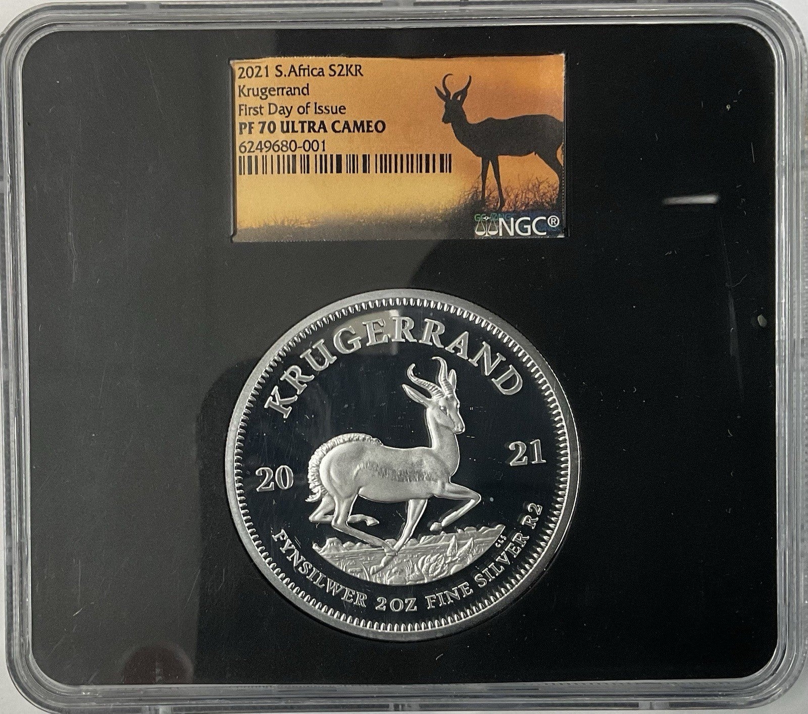 2021 S. Africa 2 Oz. Krugerrand NGC PF70Ultra Cameo FDI
